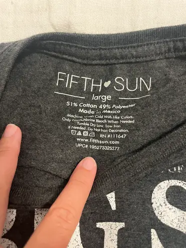 Fifth Sun Big Sur grey/black t-shirt.