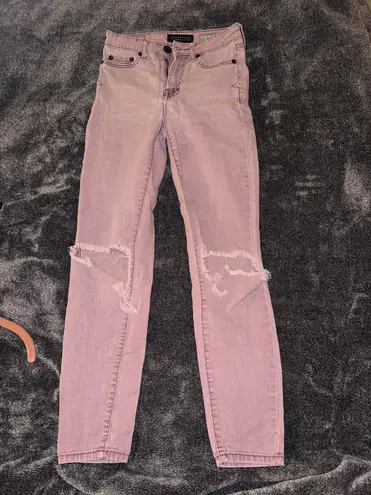 Aeropostale Pink High Rise Jeggings