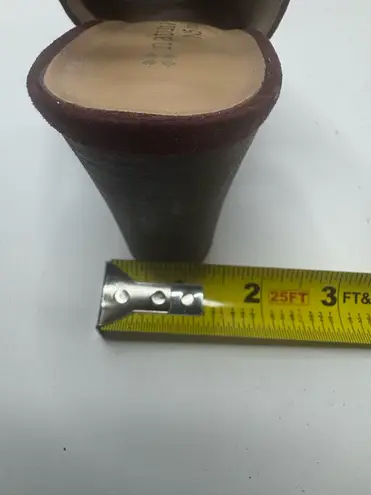 Naturalizer Burgundy Peep Toe Sandals Size 8M