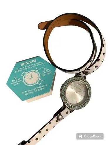 Origami Owl Wrap Bracelet Watch With Leather Straps