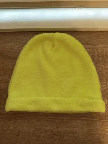 Handmade Lime Green Winter Knit Soft Fluffy Beanie Hat