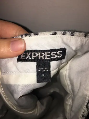 EXPRESS  Silver Leopard Skort