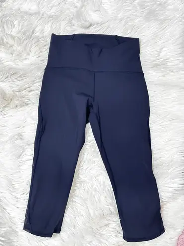Lululemon Train Times Crop 17" Midnight Navy