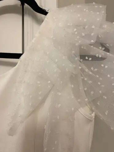 Discreet White One Shoulder Dress - Left