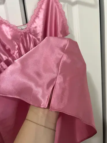 Vintage Pink Satin Camisole