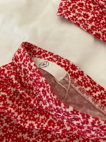 Missguided Red Co Ord Skirt And Top Set