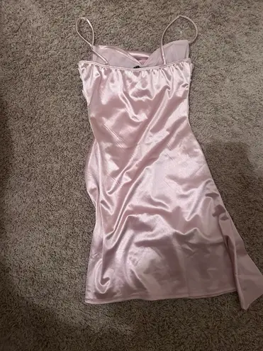 Windsor Satin Pink Homecoming Dress