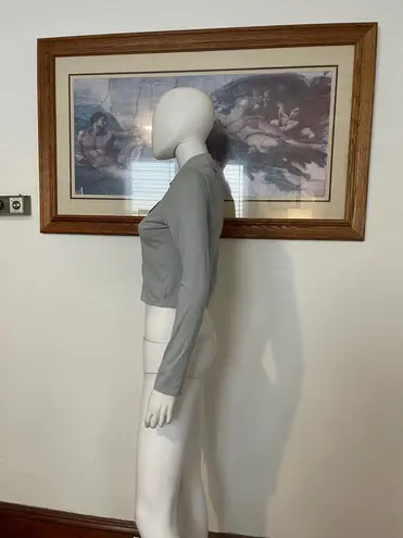 Womens fubu crop sweater M Gray Size M