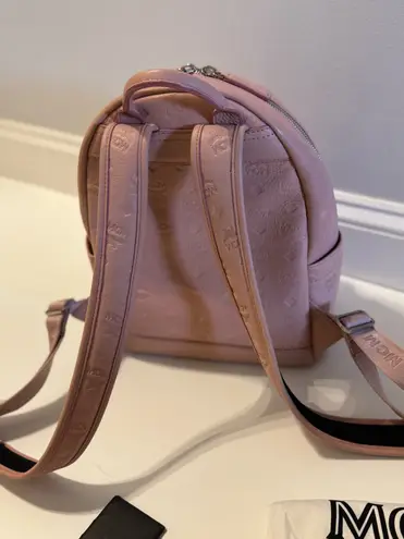 MCM Ottomar Monogram Backpack Pink