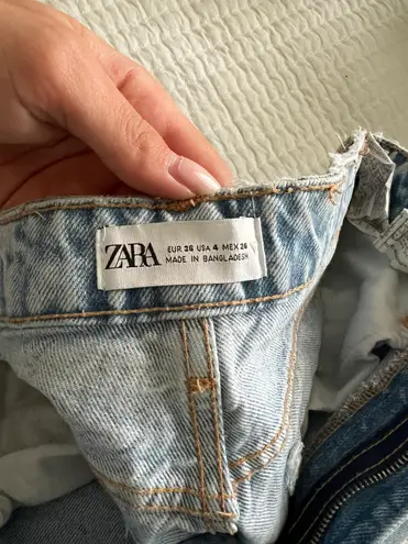 ZARA light  mom jeans