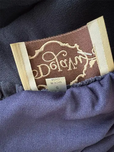 Deja Vu Navy Blue Long Sleeve Tiered Mini Dress