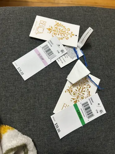 BECCA by Rebecca virtue Blue Bikini- Becca Swim