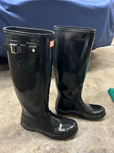 Hunter Tall Black Rainboots