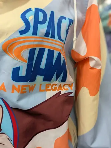 Members Only Space Jam Looney Tunes Windbreaker Jacket Taz Bugs Bunny Small - Image 4