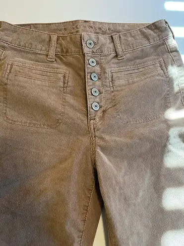 American Eagle Super Hi-Rise Flare Corduroy Buttonfly Pants Size 6