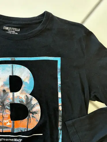 Stanley/Stella Unisex Adult’s Medium Black Lightweight Long Sleeve Cotton Tshirt