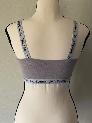 Juicy Couture Gray and White Cut-Out Sports Bra. Fits a Medium to Large.