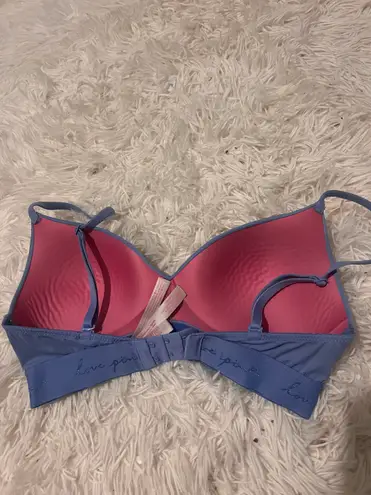 PINK - Victoria's Secret PINK Victoria’s Secret Blue Unlined Bralette