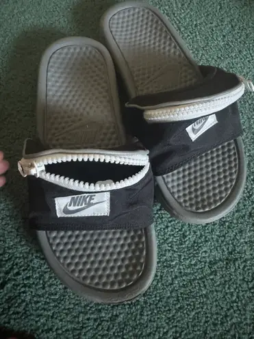 Nike Zip Up Slides