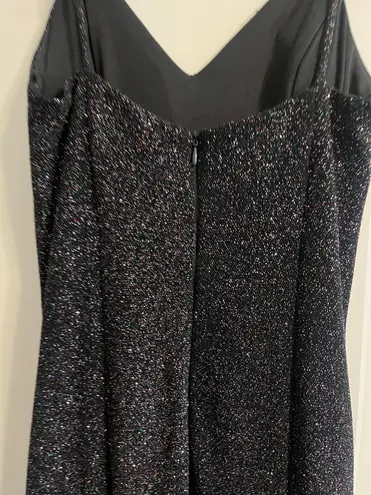 Midnight blue sparkle prom dress Medium Black