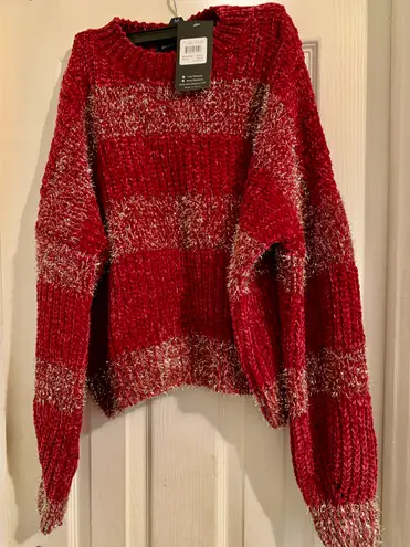 Haute Rogue NWT Metallic Chenille Sweater