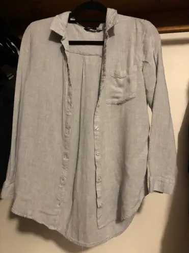 Velvet Heart Grey Soft Button Up