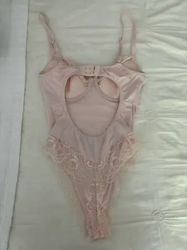 Forever 21 Pink Lace Bodysuit