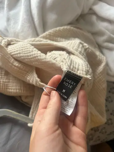 Beige Overalls w pockets Tan Size M