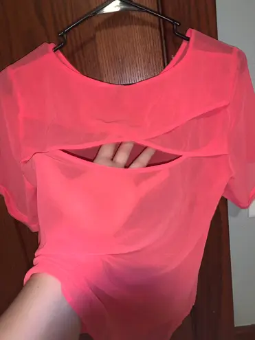Divided Neon Pink Top