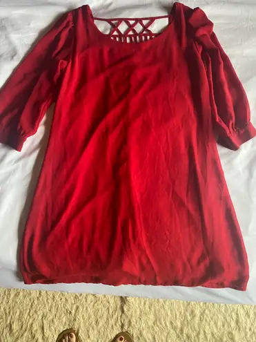 Not Brand Dress Red Size XL