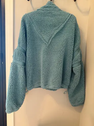 Free People  movement turquoise fleece sweater with lining.  - Image 2