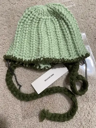 Urban Outfitters Luna Chunky Charm Beanie NWT - Green