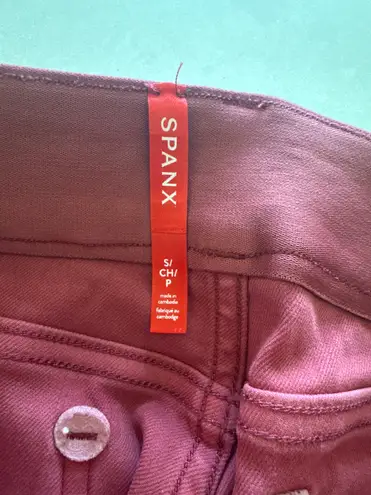 Spanx  short size small wild rose pink stretch twill *out of stock* thumbnail 3