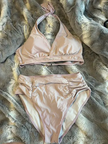 Light Purple Two Piece Swim Suit Size XL