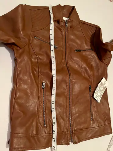 Maralyn & Me Junior’s Faux Leather Jacket