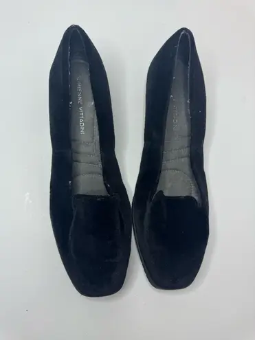 Adrienne Vittadini Black Loafers Size 8