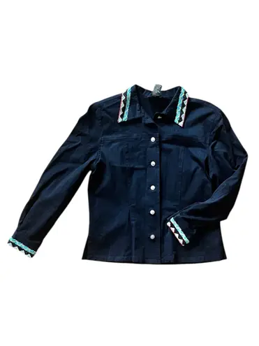 Christine Phillipe Western Beaded Black Jacket & Pants Set Size M