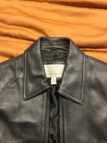 Nine West Black Leather Jacket