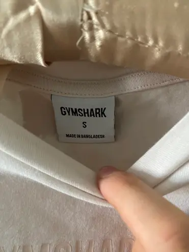 Gymshark Tan Crop workout tee