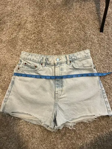 ZARA high waist Denim cut off jeans shorts