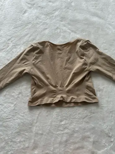 SKIMS Seamless Sculpt Long Sleeve Open Bust Arm Shaper