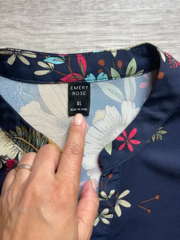 Emery Rose Floral Midi Dress Size XL Spring Multi