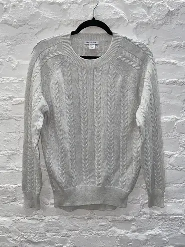 Athleta Crossroads Metallic Cableknit Sweater