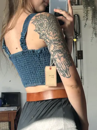 Denim Vest Top