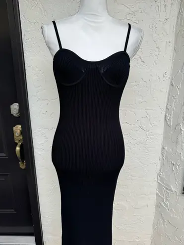 Helmut Lang Eyelet Bra Midi Dress