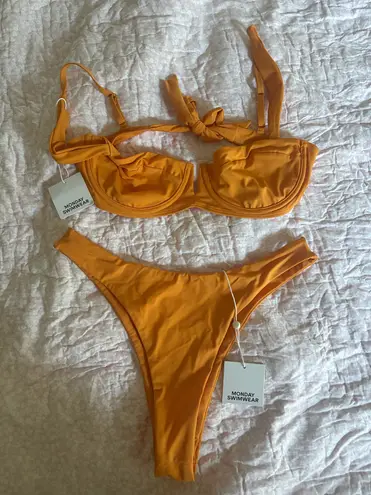 New with Tags - Monday Swimwear Clovelly Top and Byron Bottoms in Burnt Orange