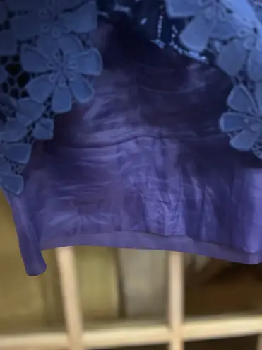 Luisa Spagnoli Women's Blue Designer Overcoat (IT 42) & Floral Cutout Dress (Sm)