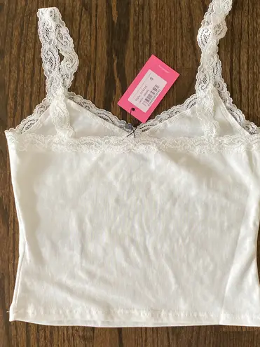 Edikted White Lace Tank