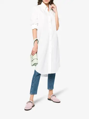 Givenchy 20mm women’s pink lizard embossed chain loafers mules size IT 37 US 7