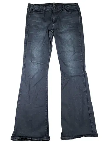 Just Black Jeans Womens 32 Flare Bootcut Stretch Denim Made in USA Classic Blue